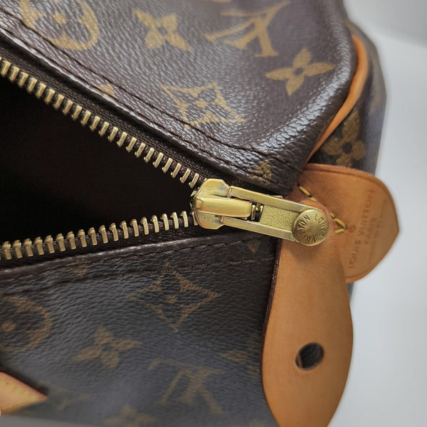 SPEEDY 30 Monogram Coated Canvas Brown