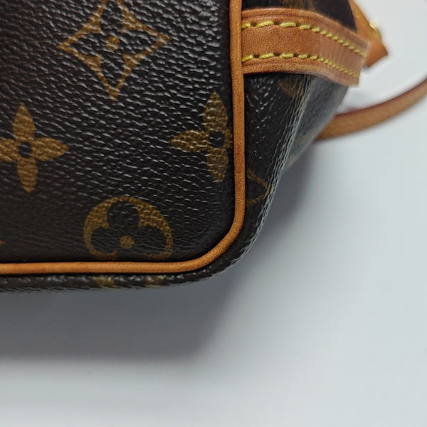 NÉONOÉ Nano Monogram Coated Canvas Brown