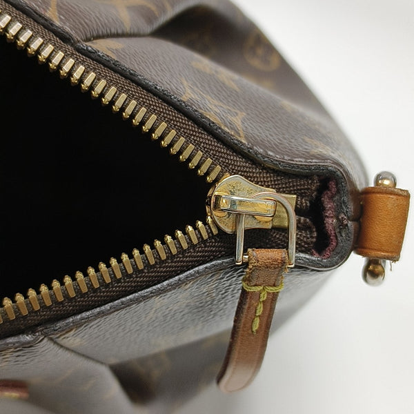 TURENNE Monogram Coated Canvas Brown