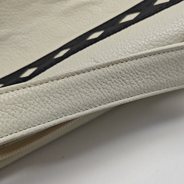 Calfskin Top Handle Bag White