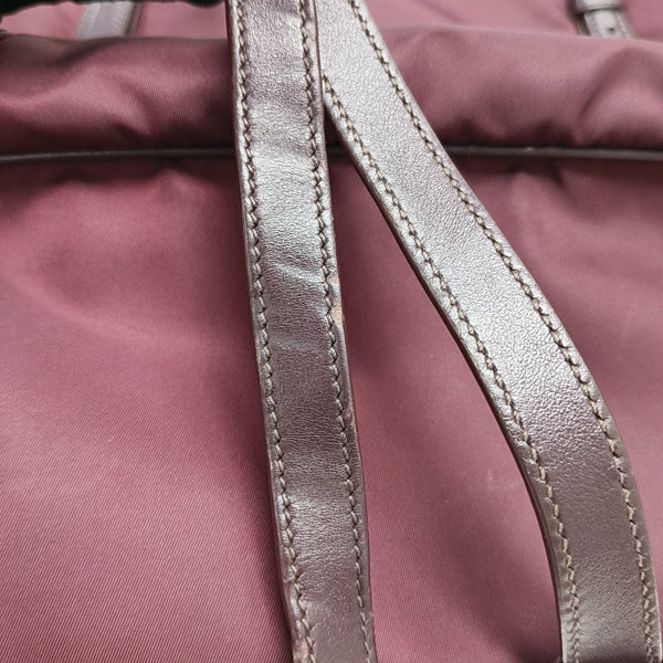 Nylon Tote Bag Red
