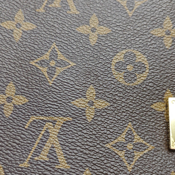CLUNY Monogram Coated Canvas Brown