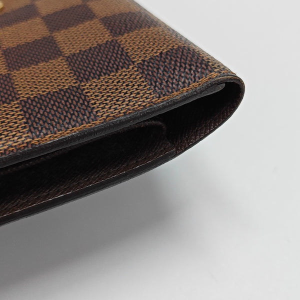 JOSÉPHINE Damier Ebene Coated Canvas Brown Wallet