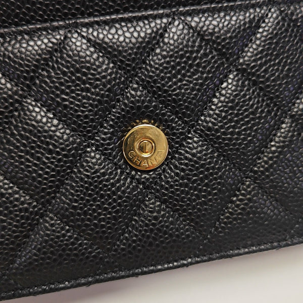 WOC Quilted Grained Calfskin Black
