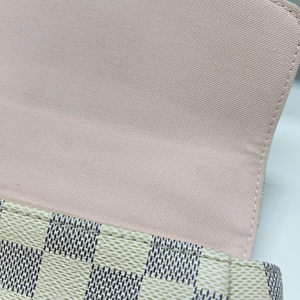 CROISETTE Damier Azur Coated Canvas White