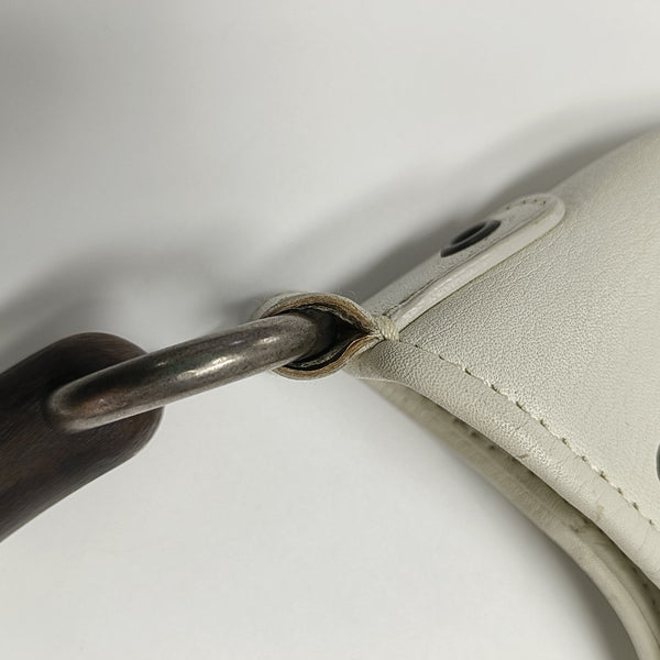 Calfskin Top Handle Bag White