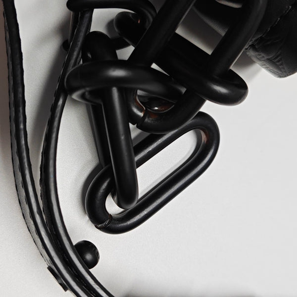 CHALK Monogram Calfskin Black