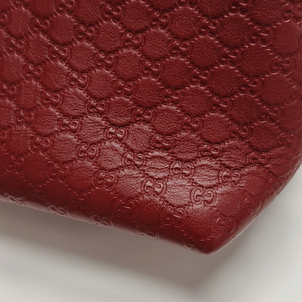 Monogram Calfskin Top Handle Bag Red