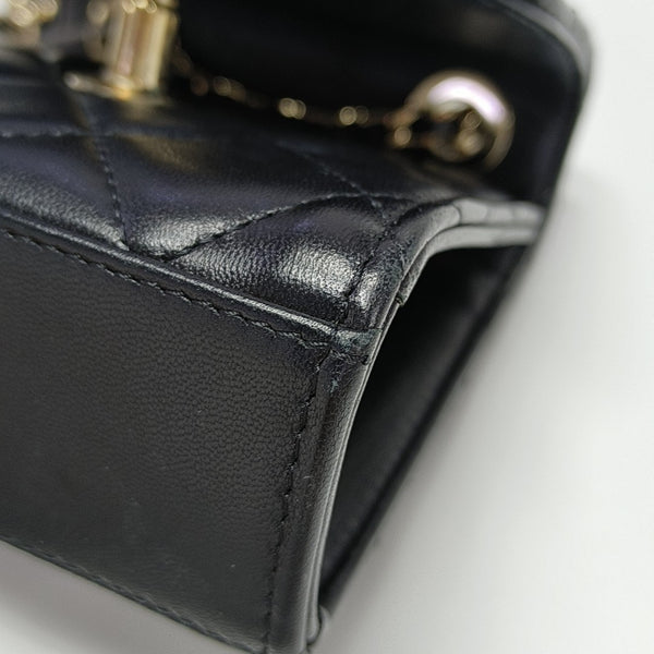 TRENDY CC Quilted Lambskin Black