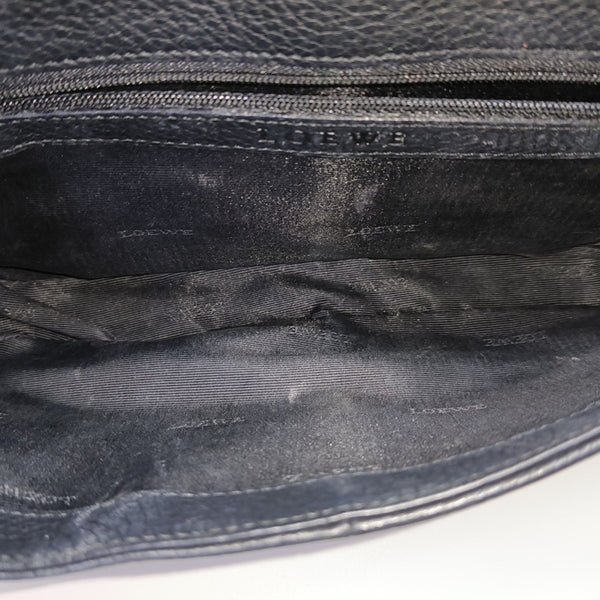 Calfskin Top Handle Bag Black
