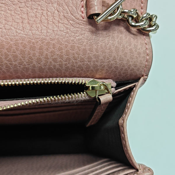 Interlocking G Small Calfskin Pink