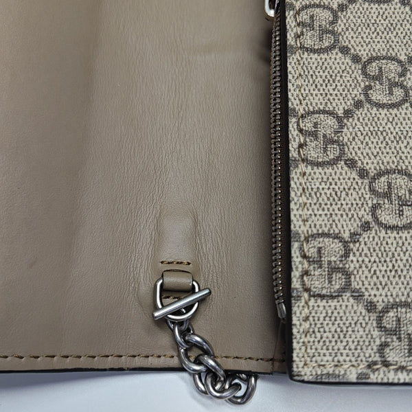 Dionysus Mini Monogram Coated Canvas Beige
