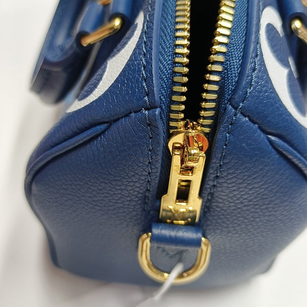 SPEEDY 20 Monogram Calfskin Blue