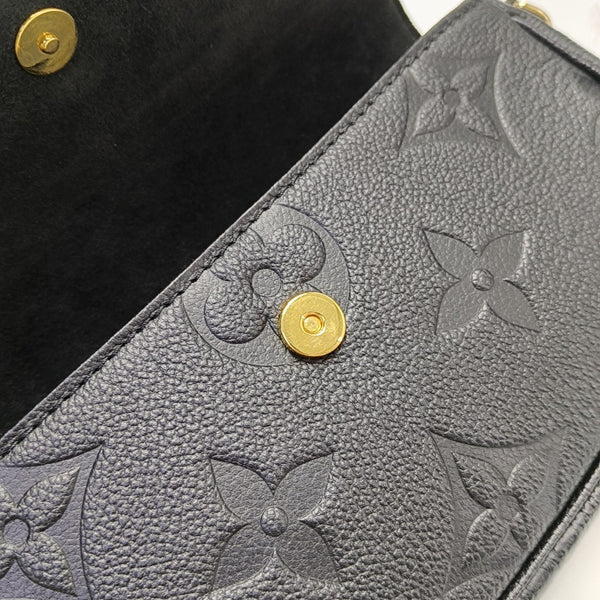 IVY Monogram Calfskin Black