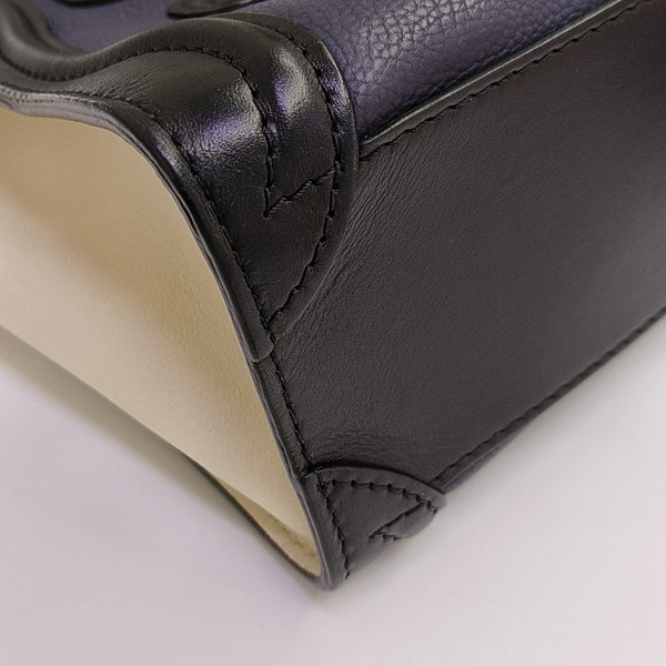 LUGGAGE Nano Calfskin Blue