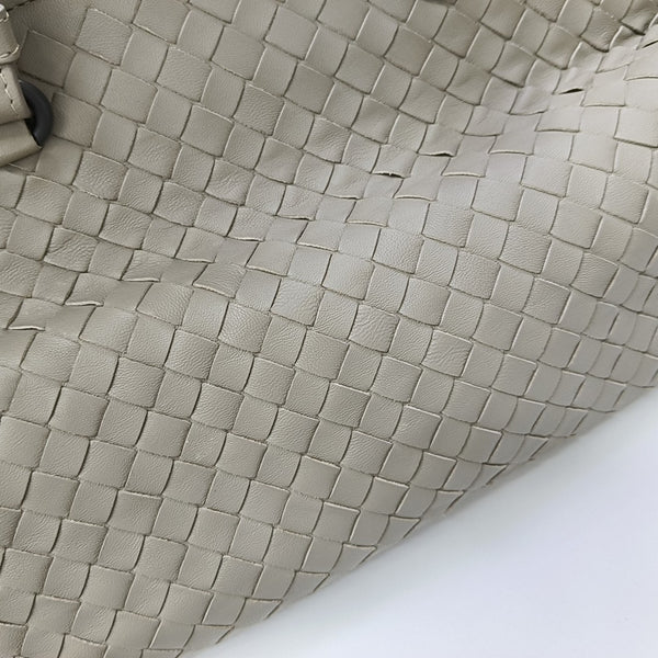 Lambskin Top Handle Bag Gray