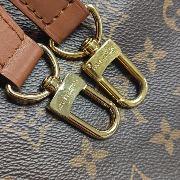 LOOP HOBO Monogram Coated Canvas Brown