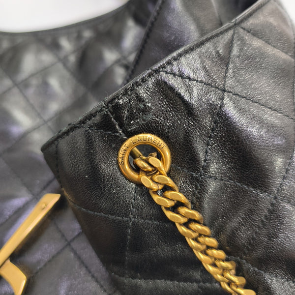ICARE Extra Large Quilted Lambskin Black
