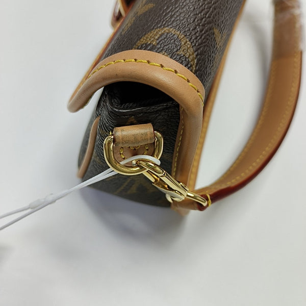 DIANE Nano Monogram Coated Canvas Brown