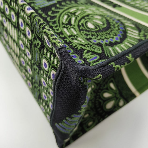 Book Tote Large Canvas Green