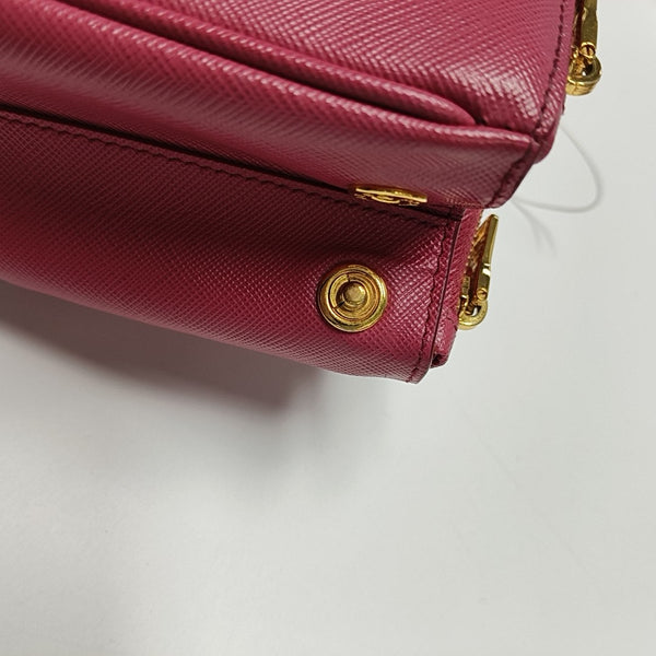 Galleria Super Mini Saffiano Calfskin Red