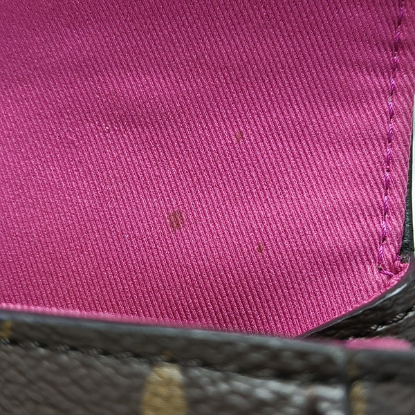 CLUNY PM Monogram Coated Canvas Brown