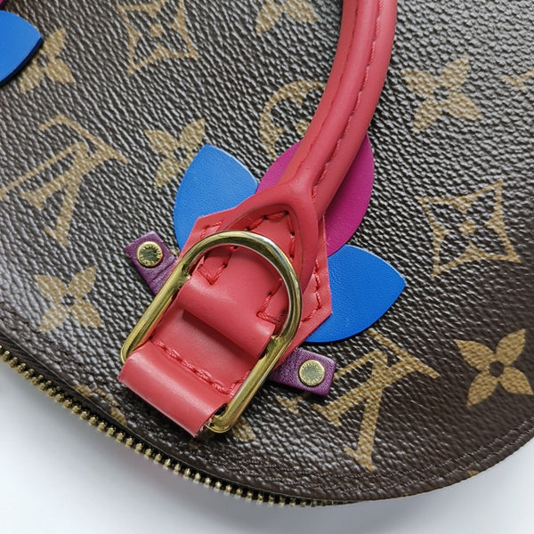 ALMA BB Monogram Coated Canvas Brown