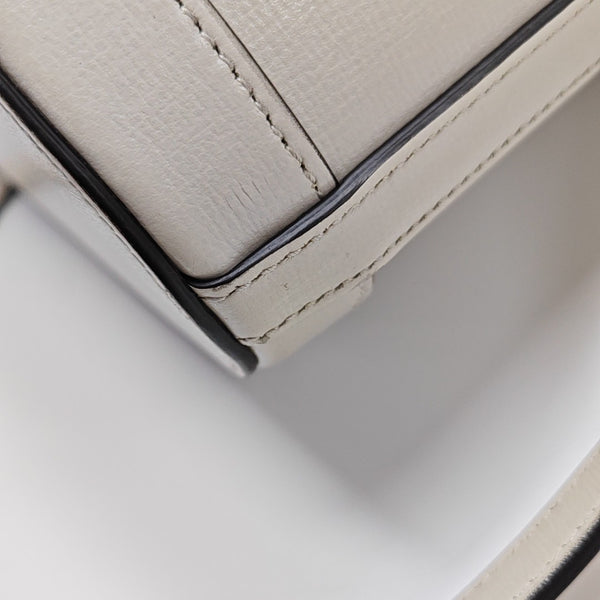 Horsebit 1955 Small Monogram Calfskin White
