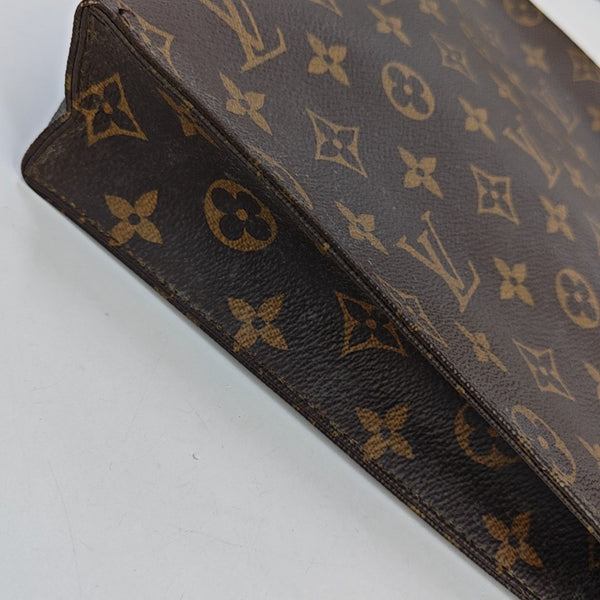 TOILET POCKET 26 Monogram Coated Canvas Brown