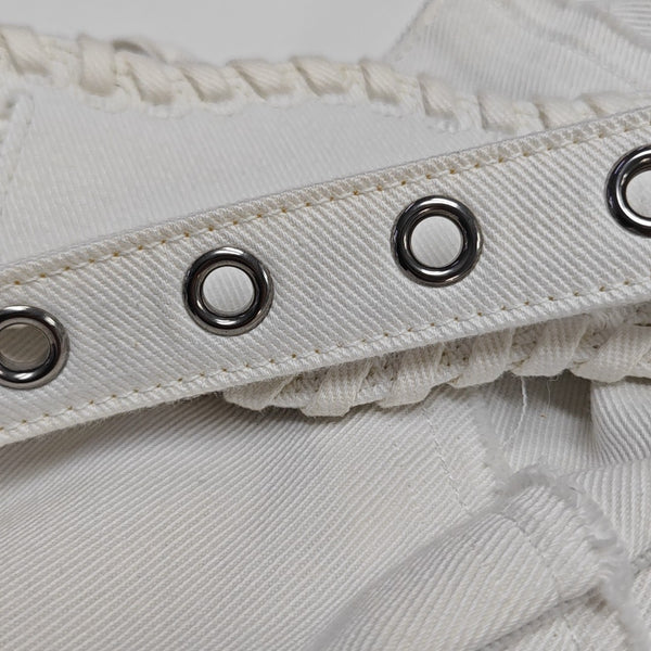 Le Cagole Mini Canvas White