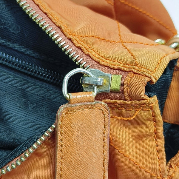 Re-Edition 1995 Chaîne Quilted Nylon Orange