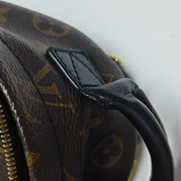 PALM SPRINGS Mini Monogram Coated Canvas Brown