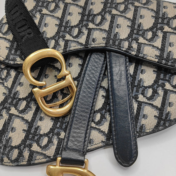 Saddle Mini Oblique Fabric Blue