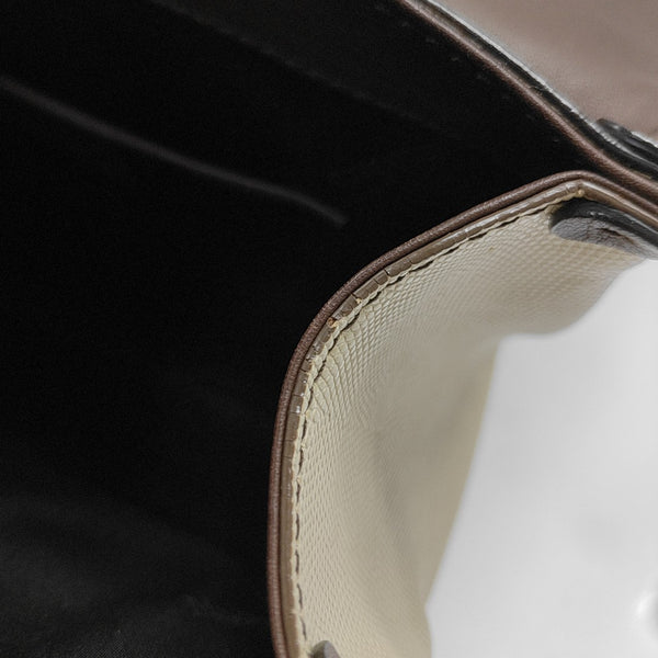Calfskin Shoulder Bag Beige