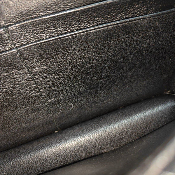 Miu Confidential Quilted Lambskin Black