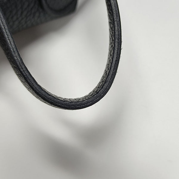 Authenticated pre-owned Picotin Lock 22 Clemence Black - Bucket Bag at Looply