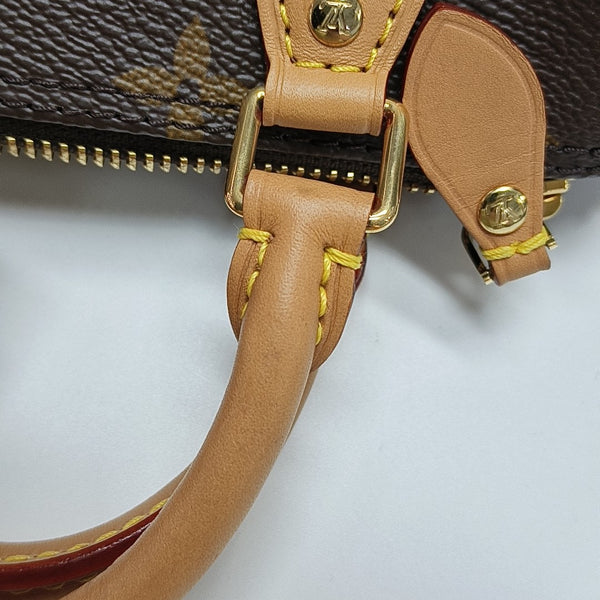 SPEEDY Nano Monogram Coated Canvas Brown