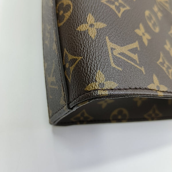 SAC PLAT BB Monogram Coated Canvas Brown