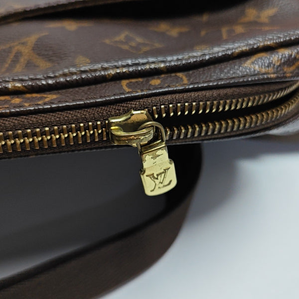TROTTEUR Monogram Coated Canvas Brown
