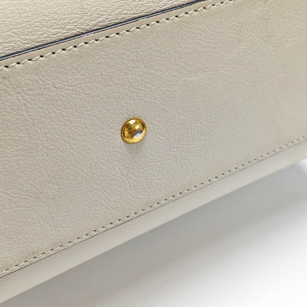 Diana Small Calfskin White