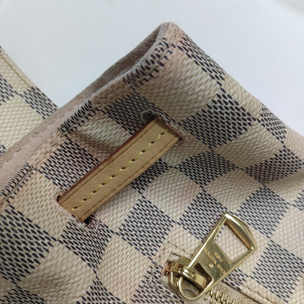 SPERONE BB Damier Azur Coated Canvas White