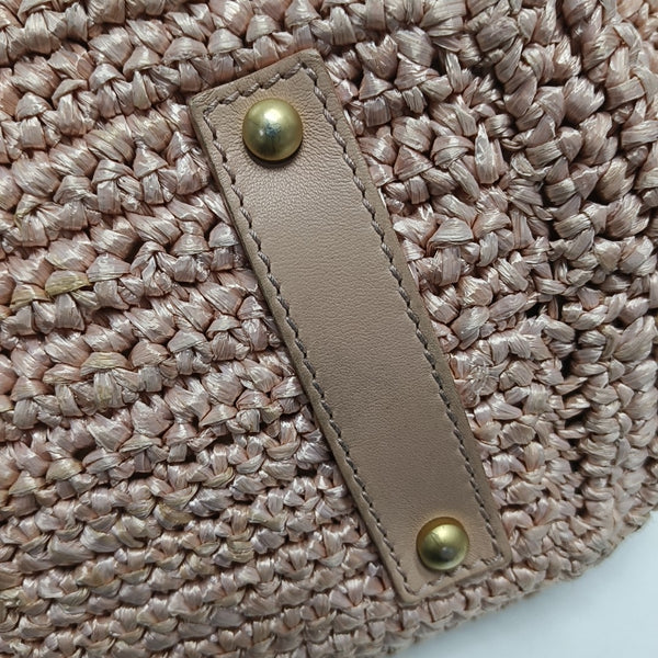 Straw Tote Bag Pink