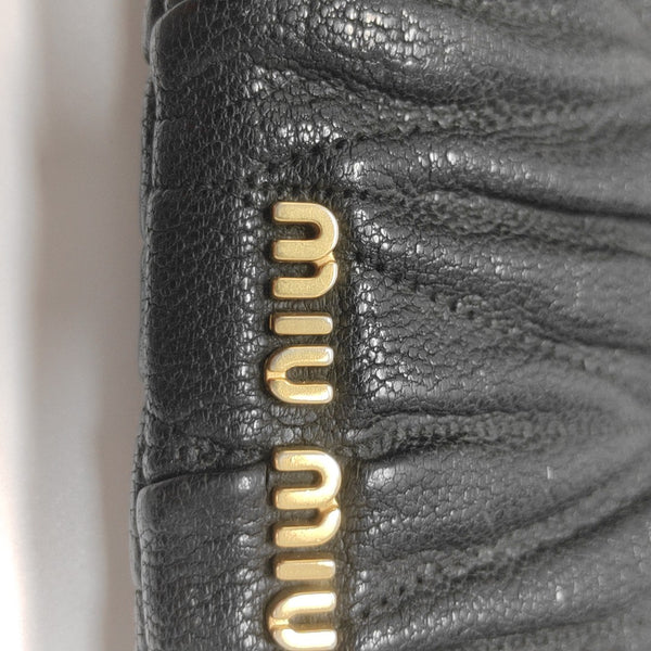 Quilted Calfskin Shoulder Bag Black