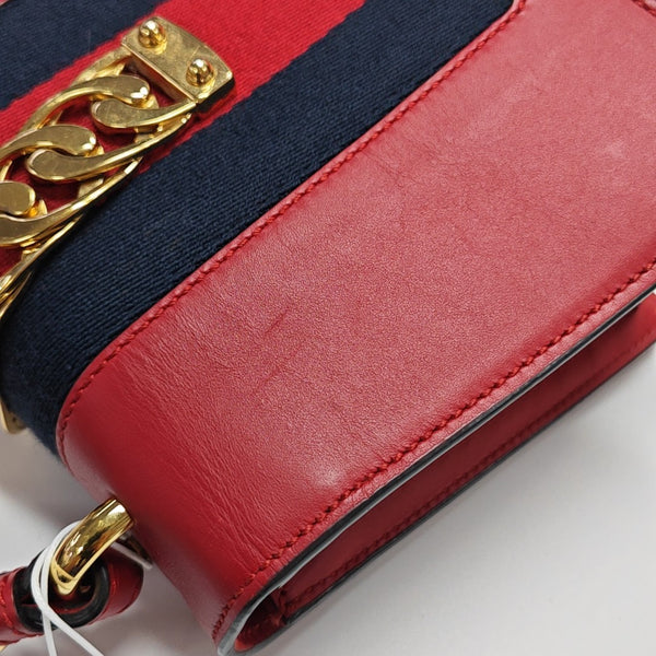 Sylvie Mini Calfskin Red