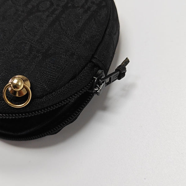 Oblique Fabric Clutch Black