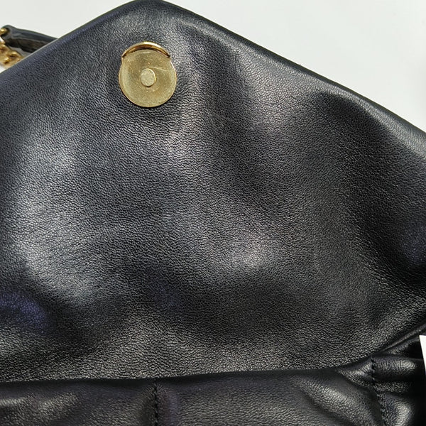 PUFFER Small Quilted Lambskin Black