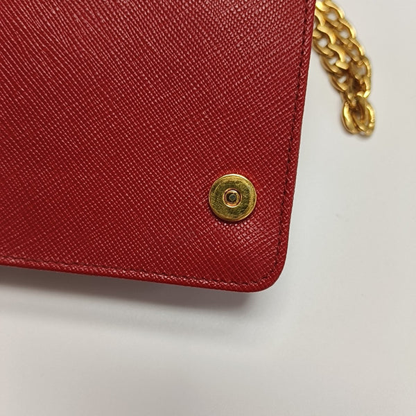 Vitello Move Wallet Saffiano Calfskin Red