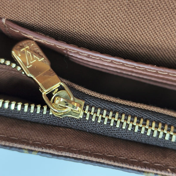 IVY Monogram Coated Canvas Brown