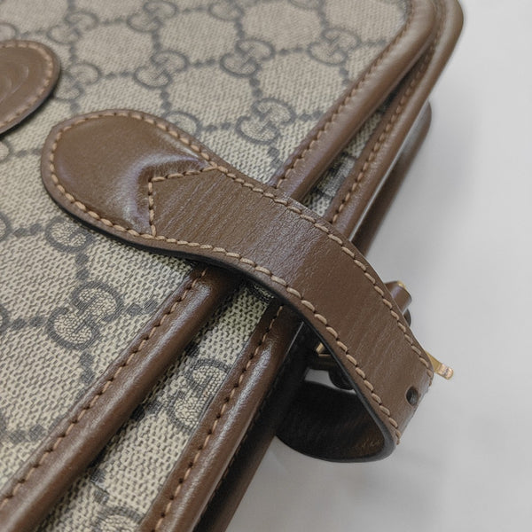 Retro Mini Monogram Coated Canvas Beige