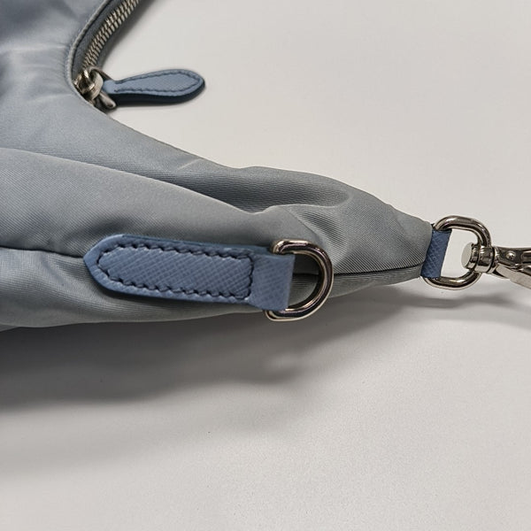 Nylon Shoulder Bag Blue